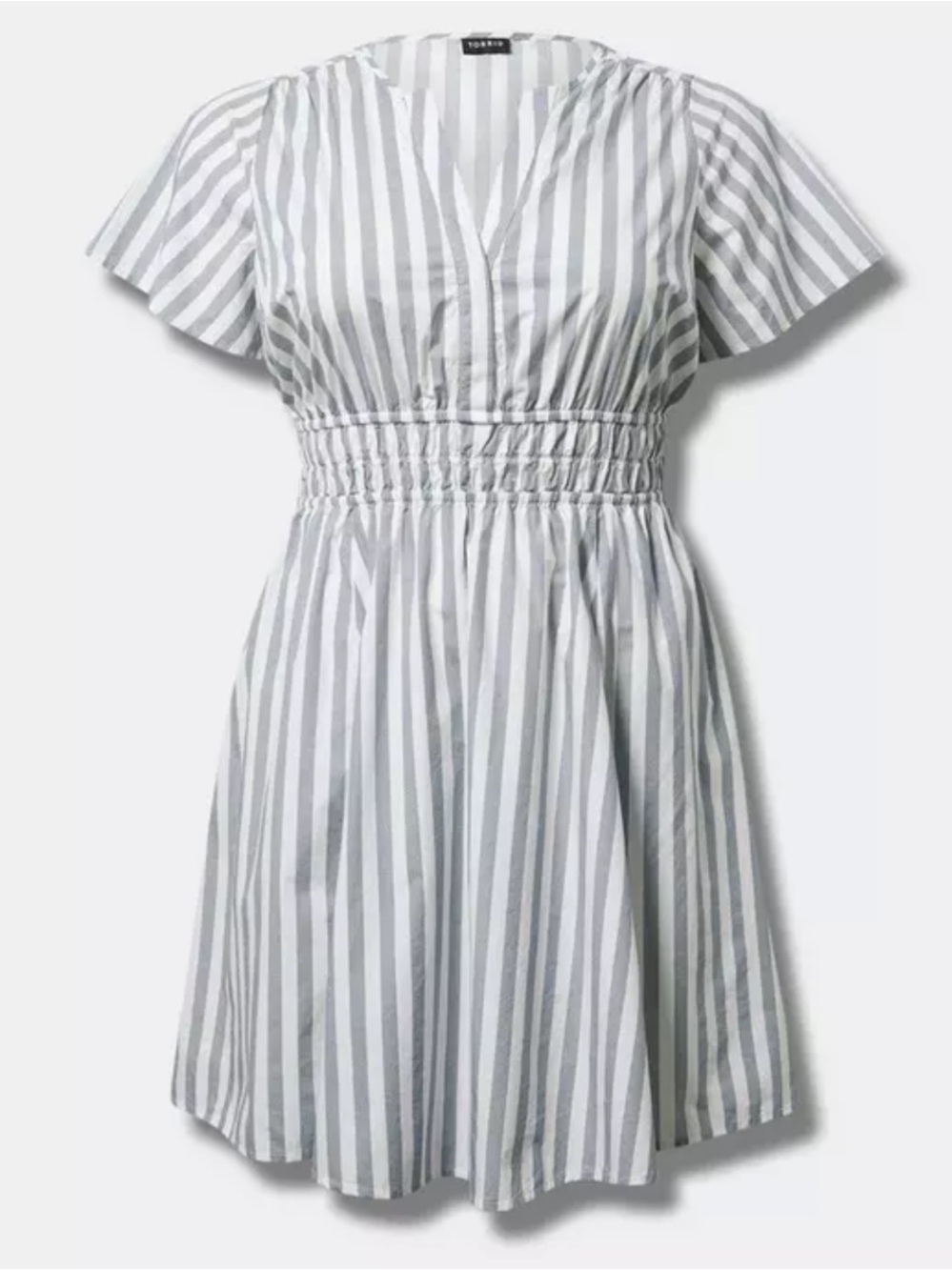 EUC torrid plus size 4 stripe Skater Mini Dress  with pockets 100% cotton
